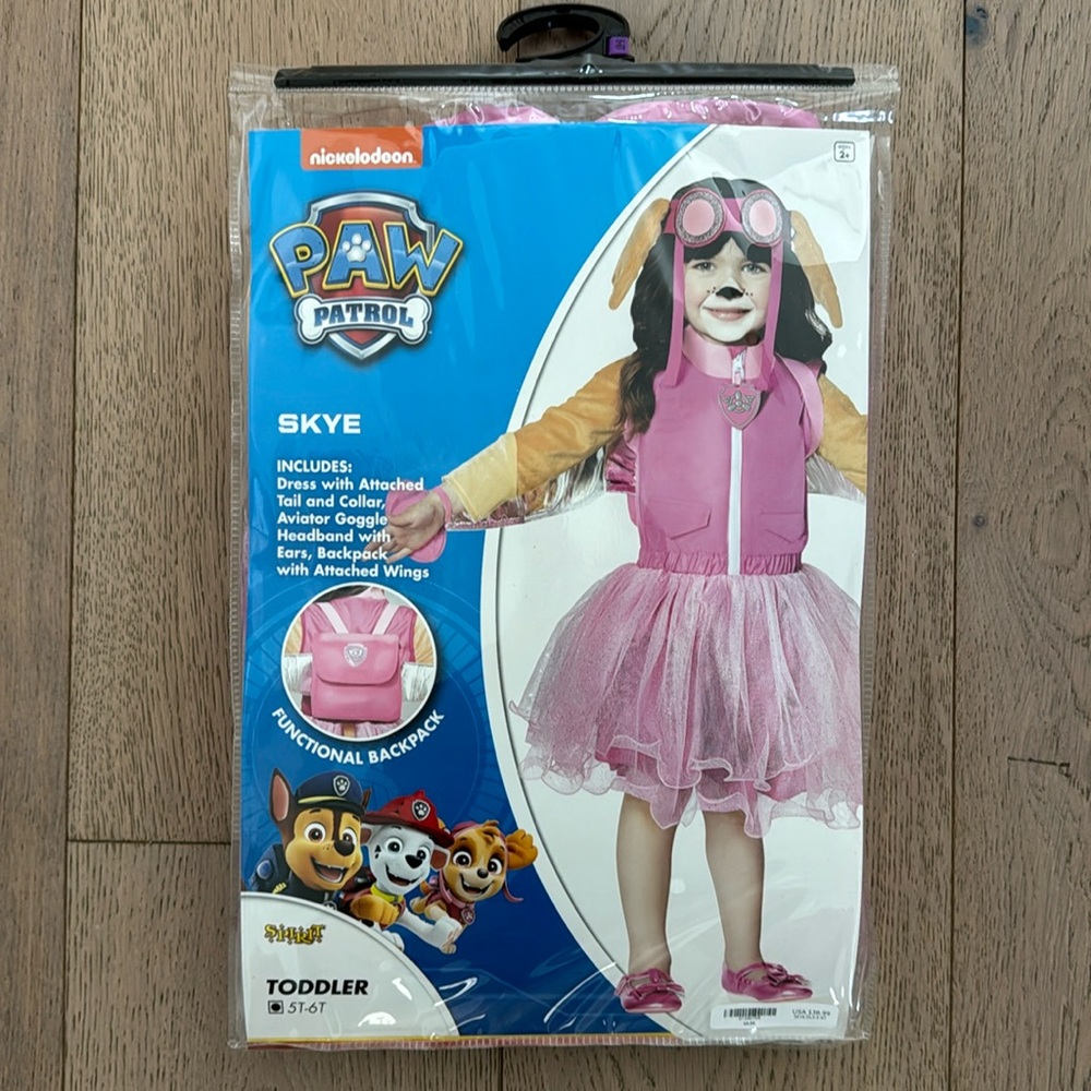 Paw Patrol Skye Costume - New! 5T-6T